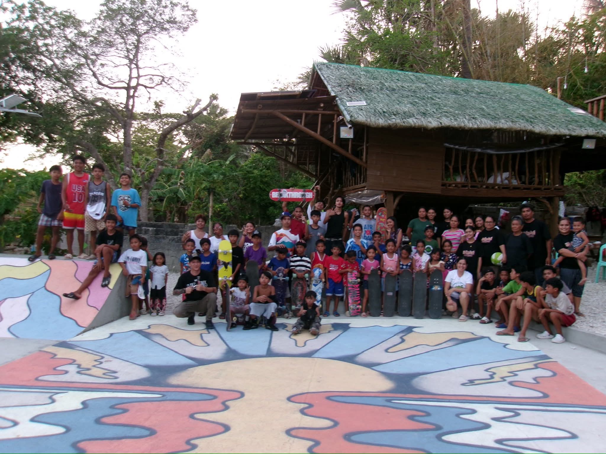 Local skaters at Sinag Park