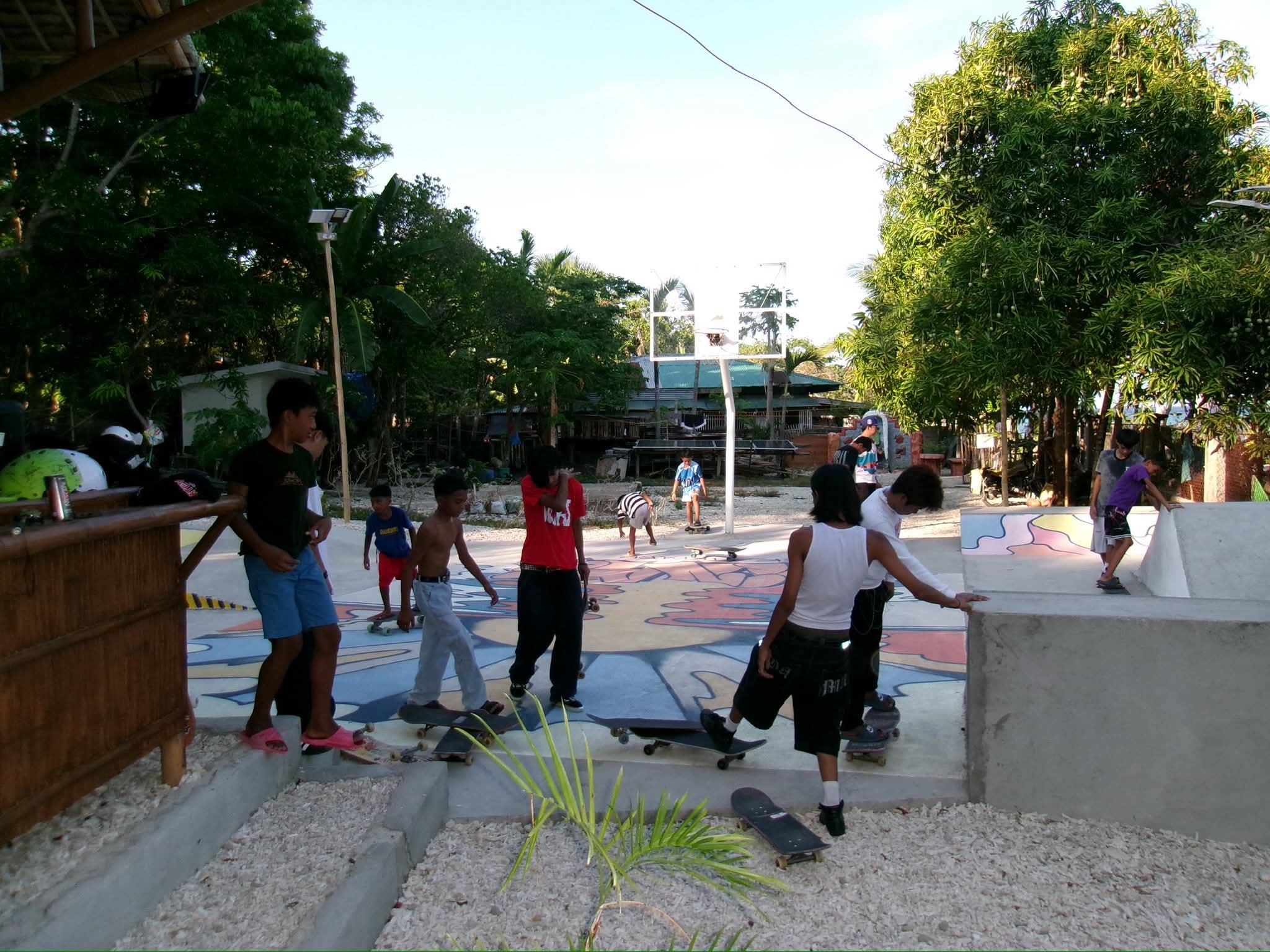 Local skaters at Sinag Park