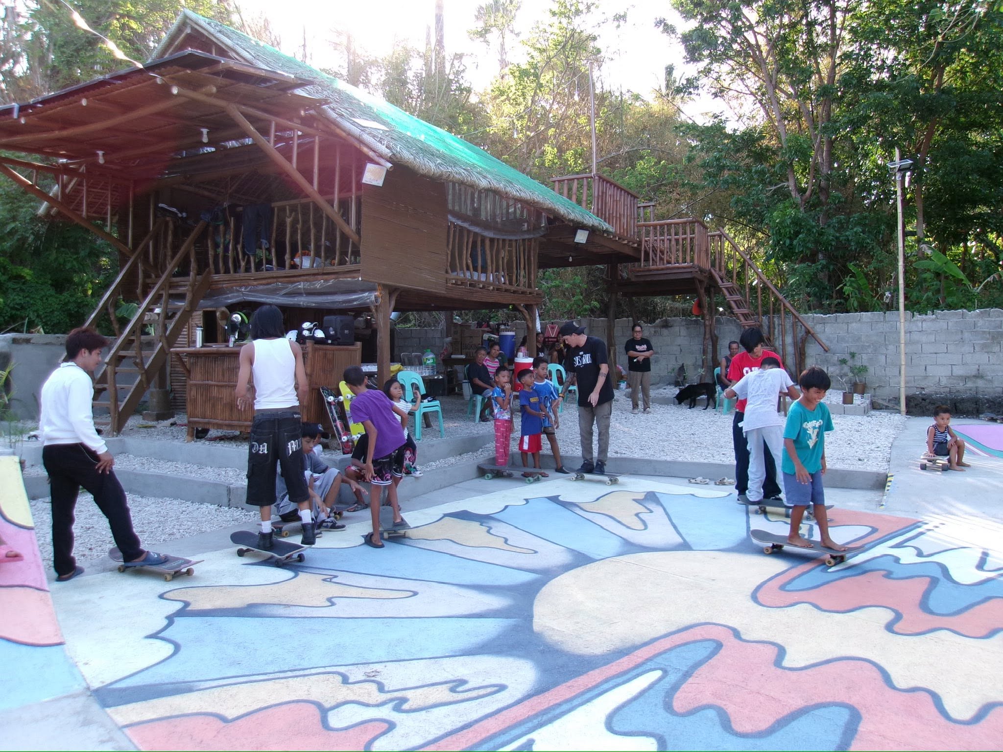 Local skaters at Sinag Park