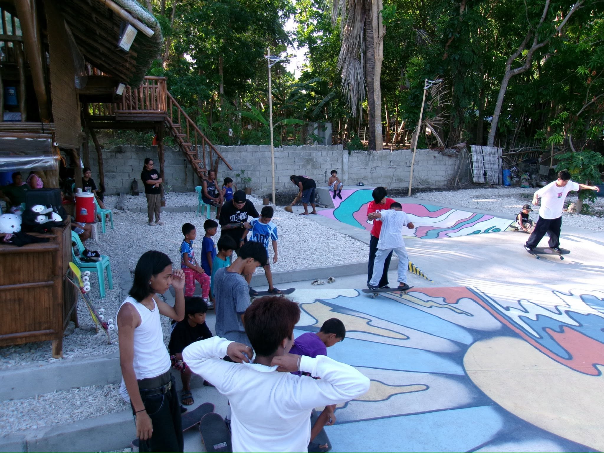 Local skaters at Sinag Park