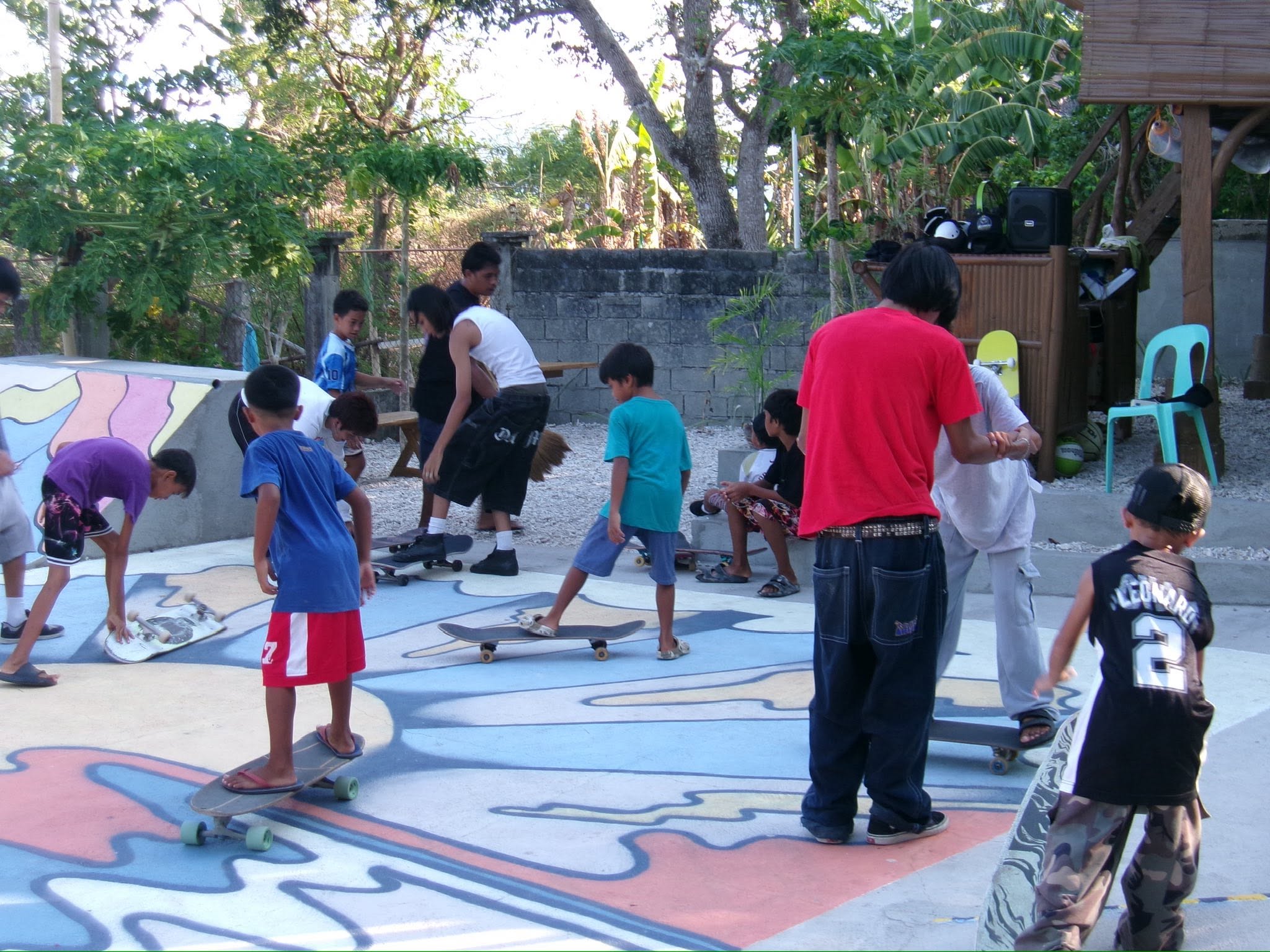 Local skaters at Sinag Park